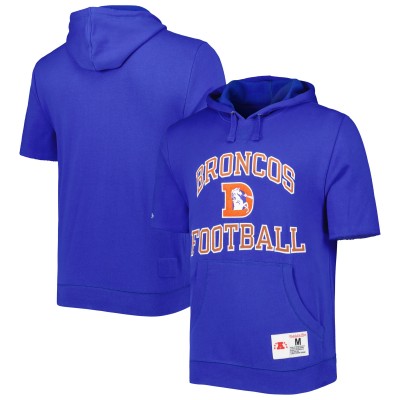 Толстовка Denver Broncos Mitchell & Ness Washed Short Sleeve - Royal