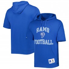 Толстовка Los Angeles Rams Mitchell & Ness Washed Short Sleeve - Royal