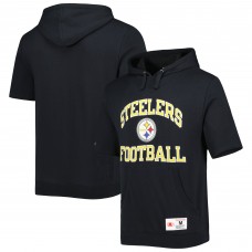 Толстовка Pittsburgh Steelers Mitchell & Ness Washed Short Sleeve - Black