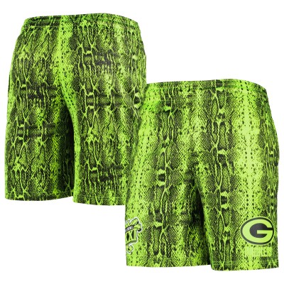 Шорты Green Bay Packers New Era Neon Green Summer Pop