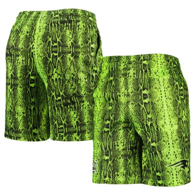 New England Patriots New Era Neon Green Summer Pop Shorts