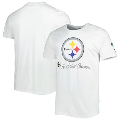 Pittsburgh Steelers New Era White Historic Champs T-Shirt