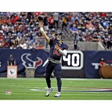 Unsigned Houston Texans Davis Mills Fanatics Authentic Throws a Pass Photograph