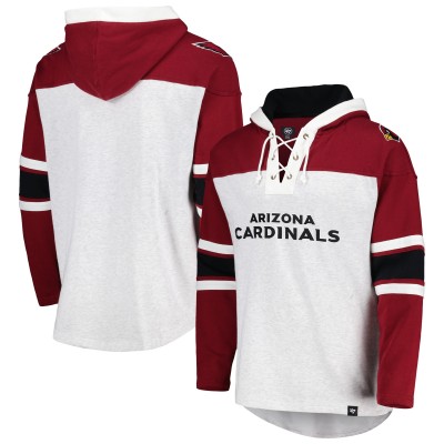 Толстовка Arizona Cardinals 47 Gridiron Lace-Up - Heather Gray