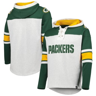 Толстовка Green Bay Packers 47 Gridiron Lace-Up - Heather Gray