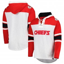 Толстовка Kansas City Chiefs 47 Gridiron Lace-Up - Heather Gray