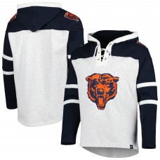 Толстовка Chicago Bears 47 Logo Gridiron Lace-Up - Heather Gray