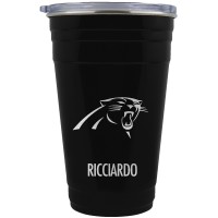 Carolina Panthers Team Logo 22oz. Personalized Tailgater Travel Tumbler