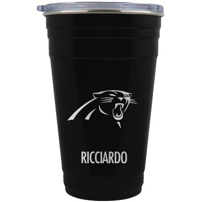 Carolina Panthers Team Logo 22oz. Personalized Tailgater Travel Tumbler