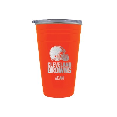 Cleveland Browns Team Logo 22oz. Personalized Tailgater Travel Tumbler