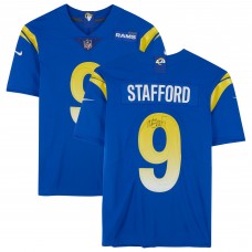 Autographed Los Angeles Rams Matthew Stafford Fanatics Authentic Royal Nike Limited Jersey