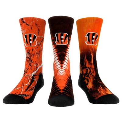 Три пары носков Cincinnati Bengals Rock Em Socks