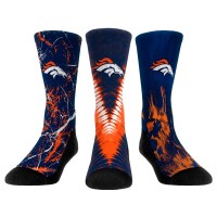 Unisex Denver Broncos Rock Em Socks 3-Pack Crew Socks Set