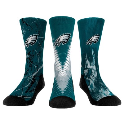 Подростковая Philadelphia Eagles Rock Em Socks 3-Pack Crew Socks Set