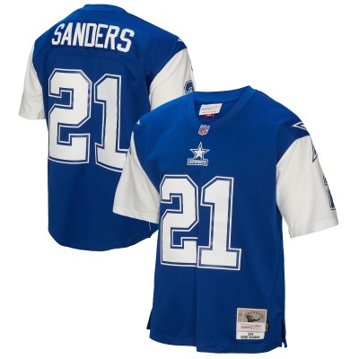 Джерси Dallas Cowboys Deion Sanders Mitchell & Ness Blue 1995 Legacy Replica