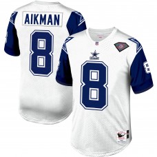 Джерси Dallas Cowboys 1994 Troy Aikman Mitchell & Ness White Authentic Throwback Retired Player Джерси Dallas Cowboys 1994 Troy Aikman Mitchell & Ness White Authentic Throwback Retired Player