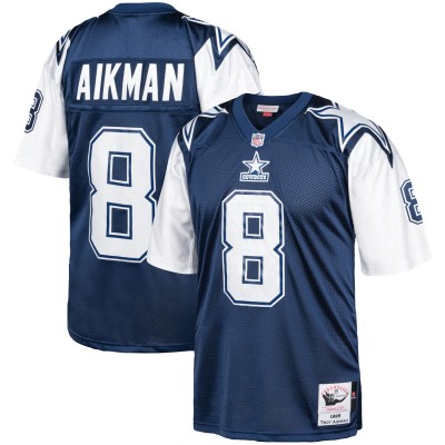 Джерси Dallas Cowboys 1995 Troy Aikman Mitchell & Ness Navy Authentic Throwback Retired Player