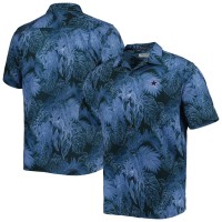 Рубашка с коротким рукавом Dallas Cowboys Tommy Bahama Coast Luminescent Fronds Camp IslandZone - Navy