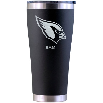 Именная термос Arizona Cardinals 30oz. Laser Etched Black