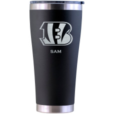 Именная термос Cincinnati Bengals 30oz. Laser Etched Black