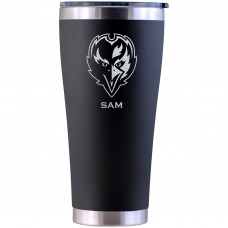 Baltimore Ravens Personalized 30oz. Laser Etched Black Tumbler
