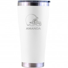 Cleveland Browns Personalized 30oz. Laser Etched White Tumbler