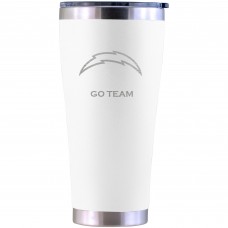 Бокал Los Angeles Chargers Personalized 30oz. Laser Etched White