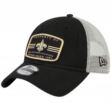 Бейсболка New Orleans Saints New Era Black Property Trucker 9TWENTY