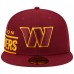 Бейсболка Washington Commanders New Era Arch 59FIFTY - Burgundy