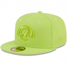 Бейсболка Los Angeles Rams New Era Color Pack Brights 59FIFTY - Neon Green