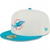 Бейсболка Miami Dolphins New Era Retro 59FIFTY - Cream
