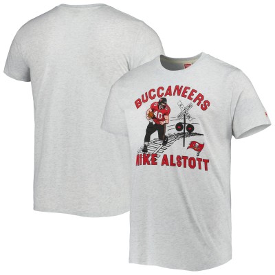 Футболка Mike Alstott Tampa Bay Buccaneers Homage Caricature Retired Player Tri-Blend - Ash