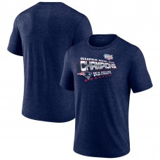 New England Patriots Navy Hometown Old-Fashioned Super Bowl XXXVI Champions Tri-Blend T-Shirt