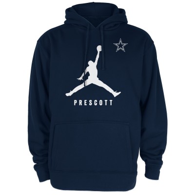 Толстовка Dak Prescott Dallas Cowboys Jordan Brand Lockup - Navy