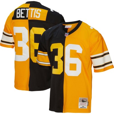 Игровая джерси Jerome Bettis Pittsburgh Steelers Mitchell & Ness 1996 Split Legacy Replica - Black/Gold