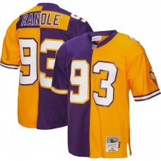 Игровая джерси John Randle Minnesota Vikings Mitchell & Ness 1998 Split Legacy Replica - Purple/Gold