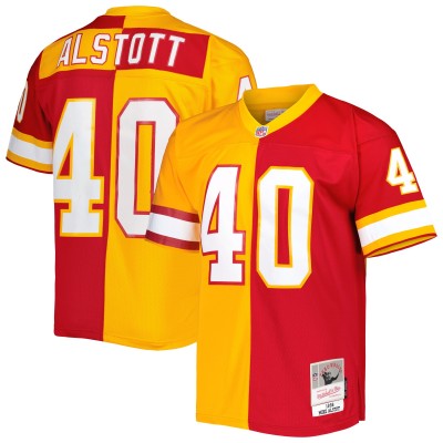 Игровая джерси Mike Alstott Tampa Bay Buccaneers Mitchell & Ness 1996 Split Legacy Replica - Orange/Red