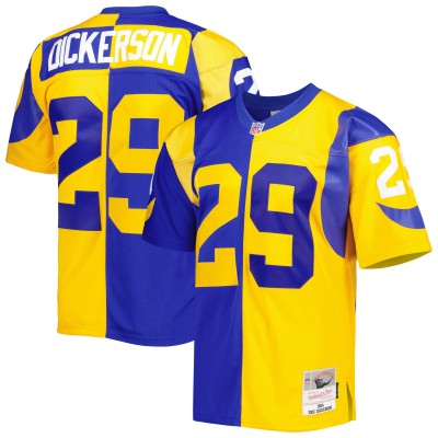 Игровая джерси Eric Dickerson Los Angeles Rams Mitchell & Ness 1984 Split Legacy Replica - Royal/Gold