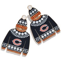 Серьги Chicago Bears BaubleBar Womens Sweater