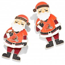 WoCleveland Browns BaubleBar Santa Claus Earrings