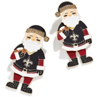 Серьги New Orleans Saints BaubleBar Womens Santa Claus