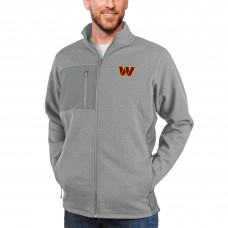Кофта на молнии Washington Commanders Antigua Course - Heathered Gray