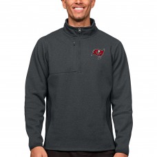 Кофта на короткой молнии Tampa Bay Buccaneers Antigua Course - Heathered Charcoal