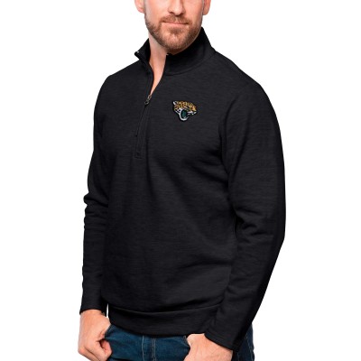 Кофта на короткой молнии Jacksonville Jaguars Antigua Gambit - Heathered Black