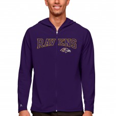 Baltimore Ravens Antigua Legacy Full-Zip Hoodie - Purple