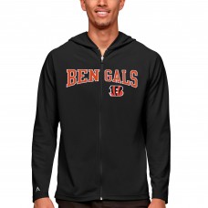 Толстовка на молнии Cincinnati Bengals Antigua Legacy - Black