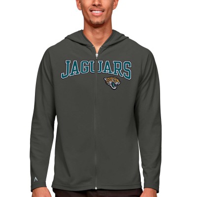 Толстовка на молнии Jacksonville Jaguars Antigua Legacy - Charcoal