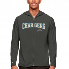 Толстовка на молнии Los Angeles Chargers Antigua Legacy - Charcoal