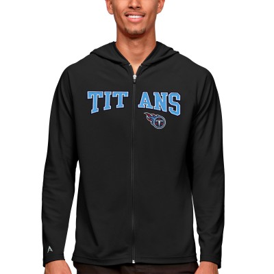 Толстовка на молнии Tennessee Titans Antigua Legacy - Black