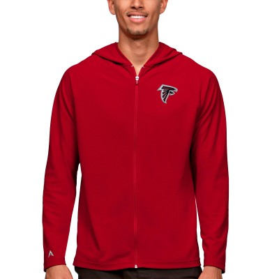Толстовка на молнии Atlanta Falcons Antigua Logo Legacy - Red